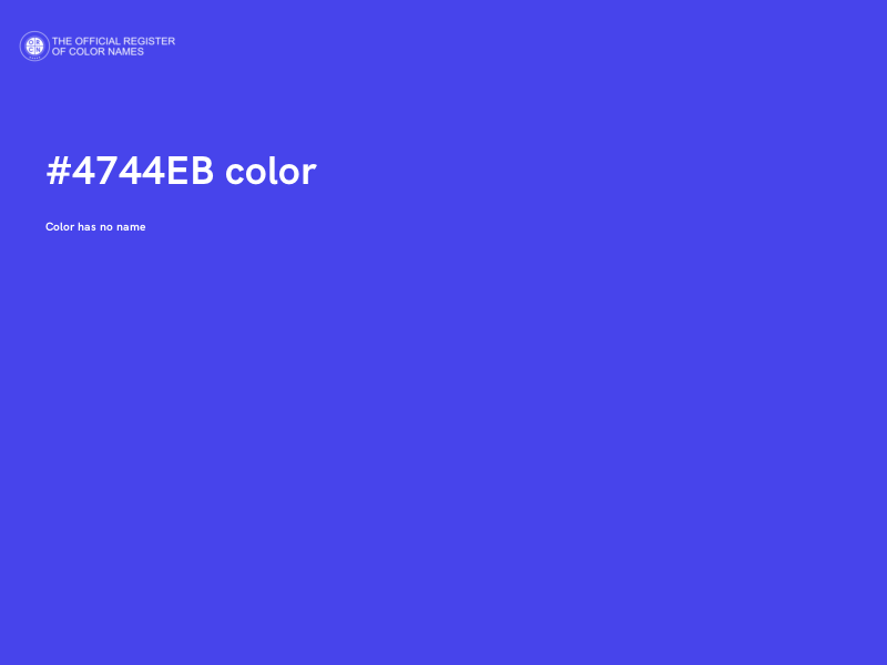 #4744EB color image
