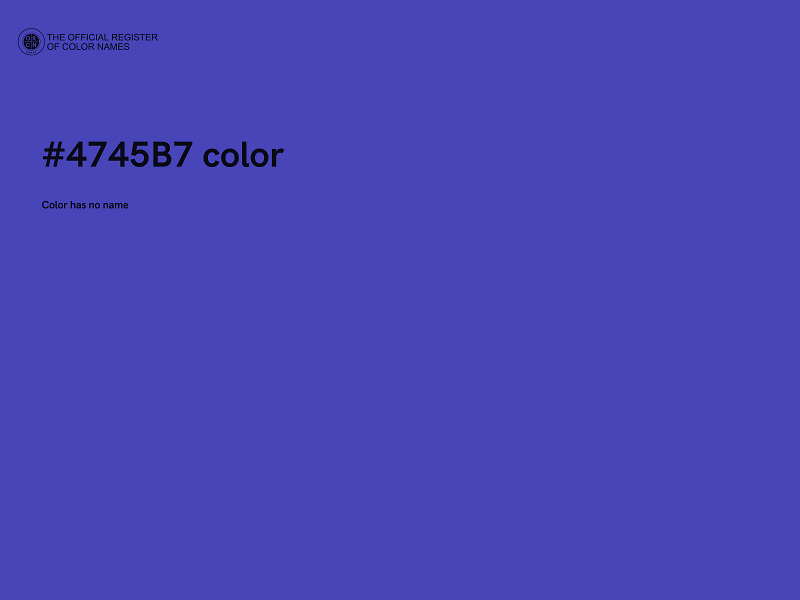 #4745B7 color image