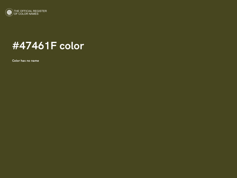 #47461F color image