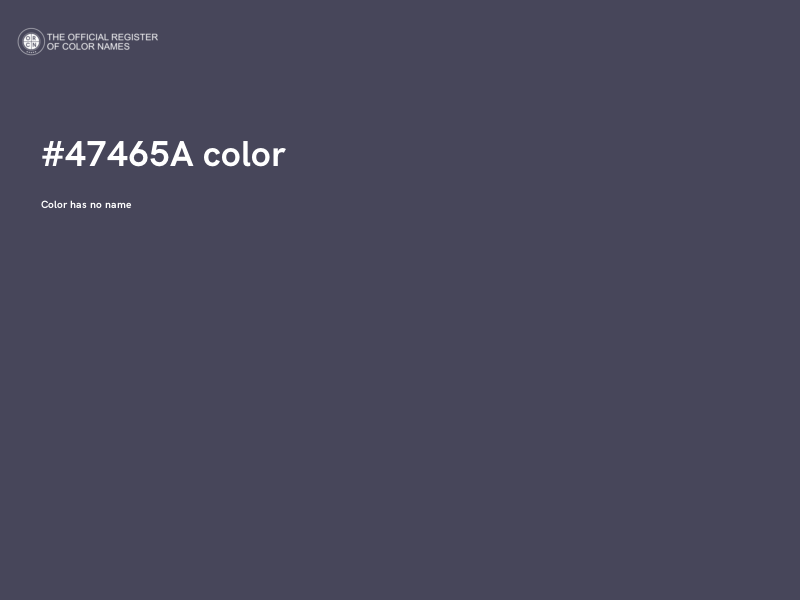 #47465A color image