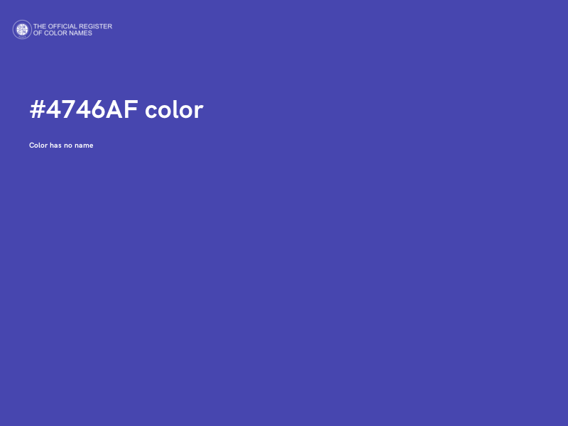 #4746AF color image