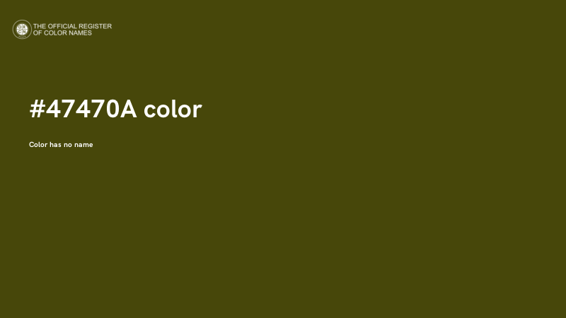 #47470A color image