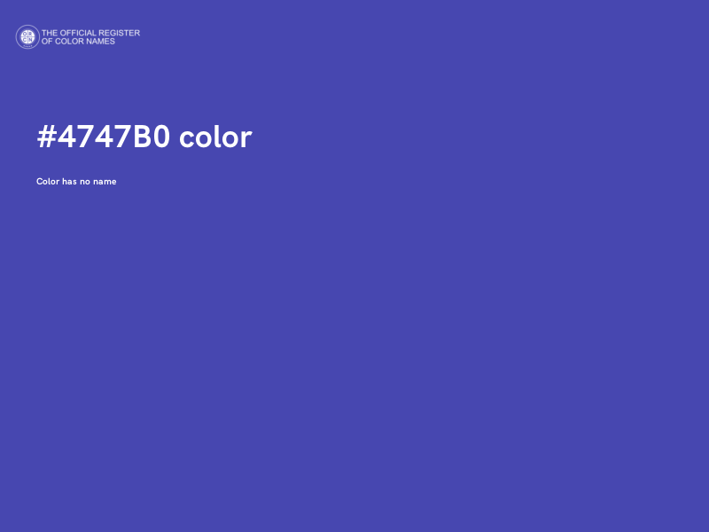 #4747B0 color image