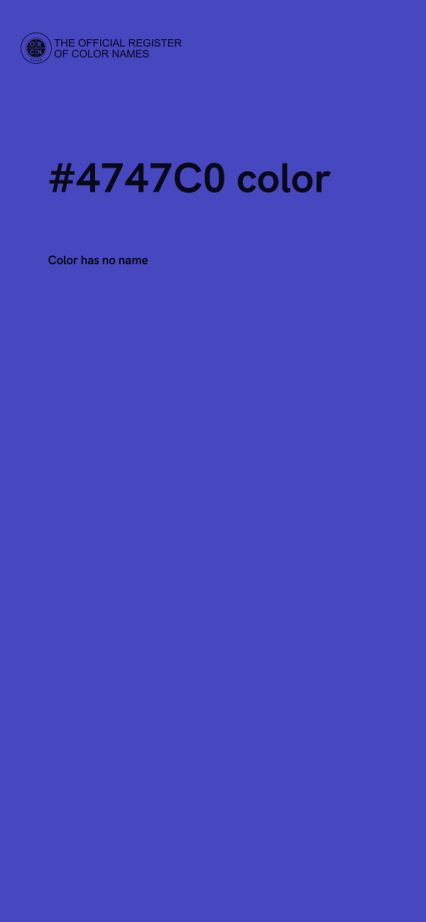 #4747C0 color image