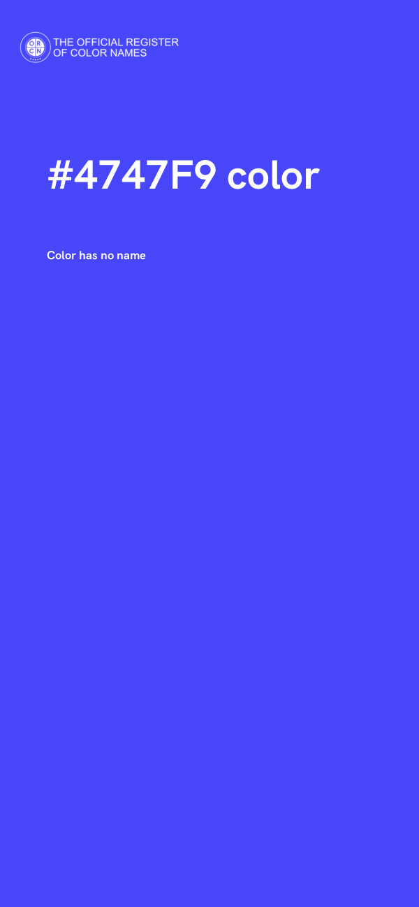 #4747F9 color image