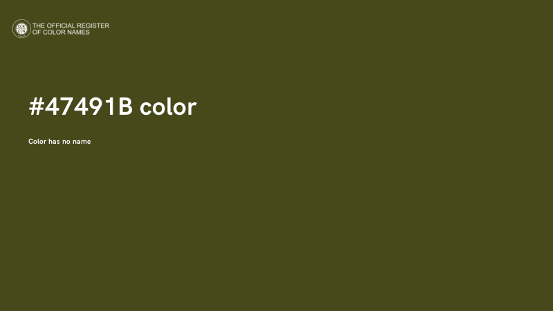 #47491B color image