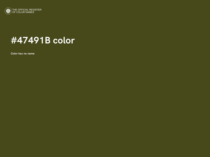 #47491B color image