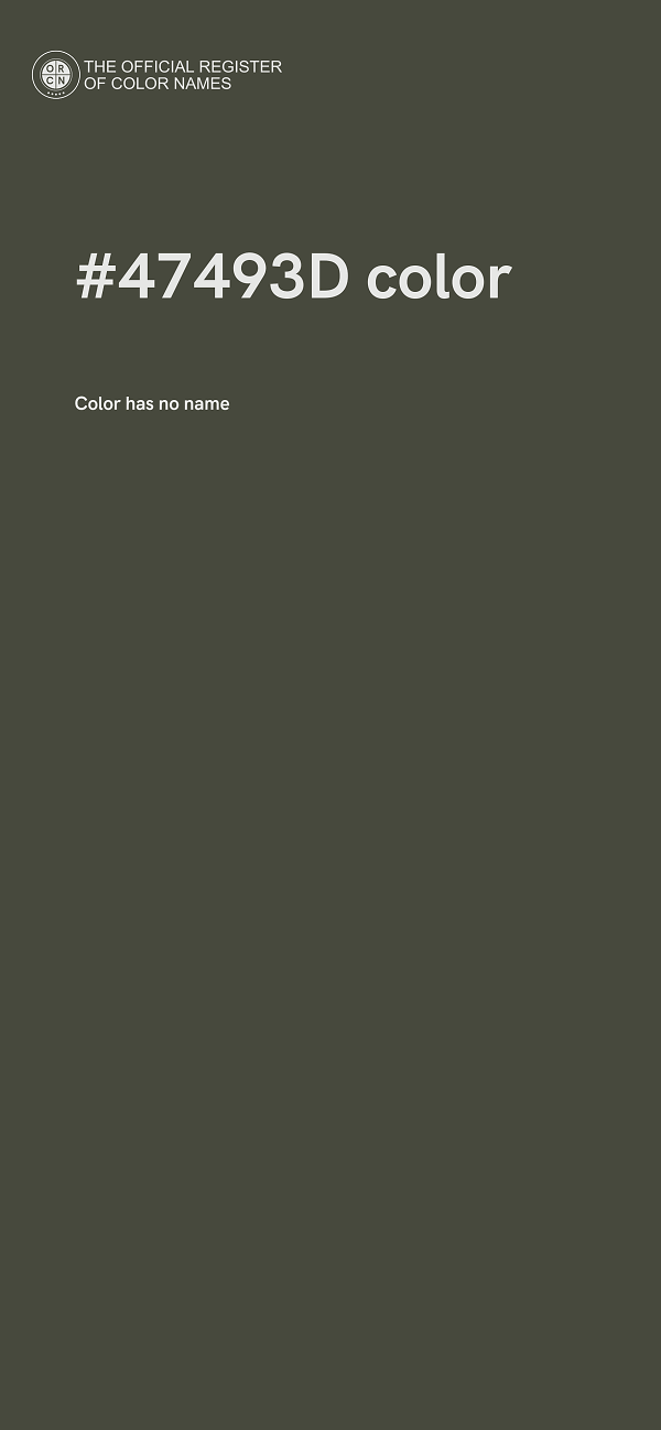 #47493D color image