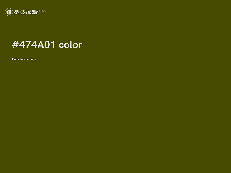 #474A01 color image