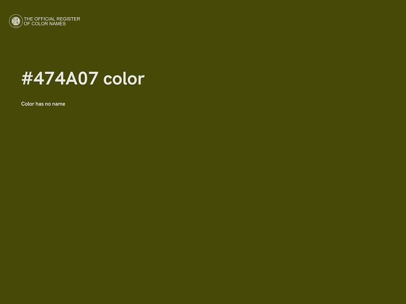 #474A07 color image