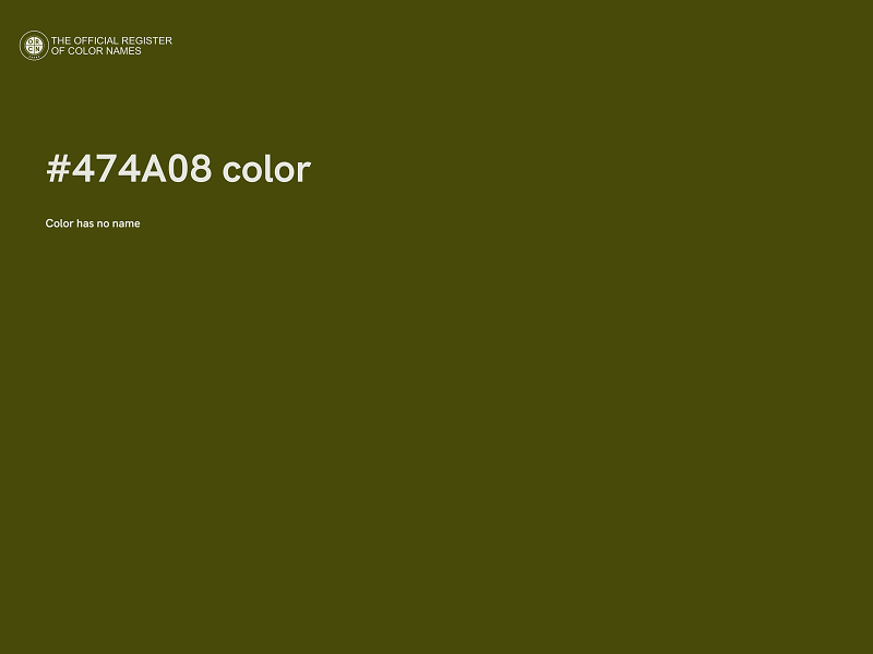 #474A08 color image
