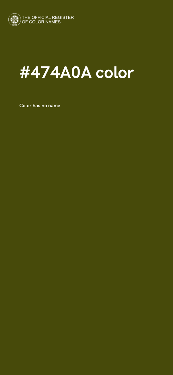 #474A0A color image