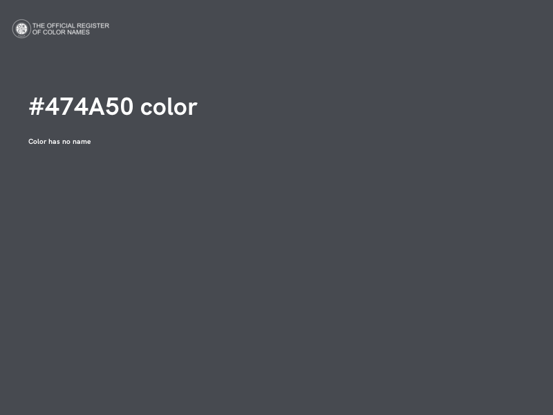 #474A50 color image