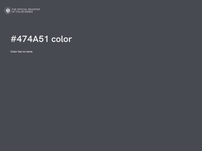 #474A51 color image