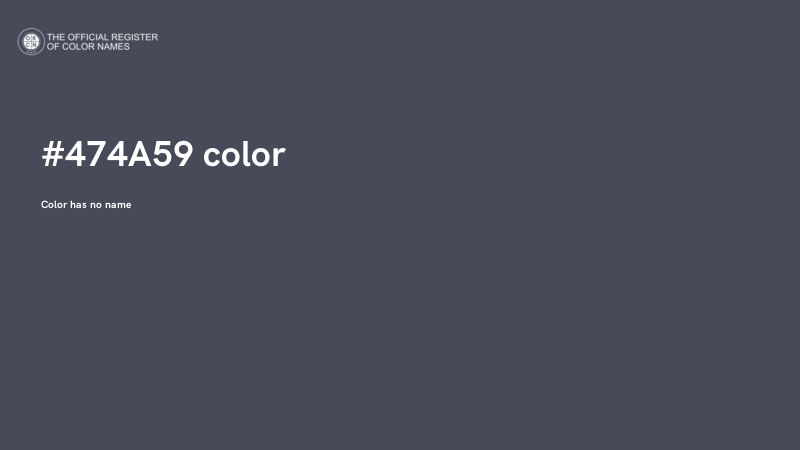#474A59 color image