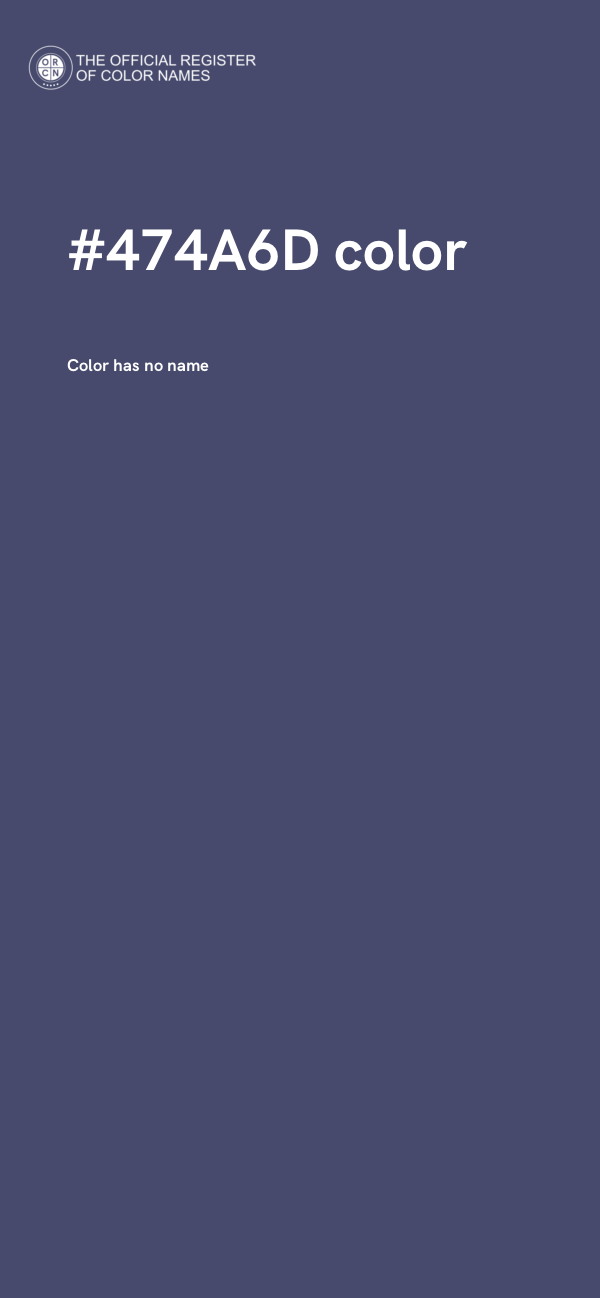 #474A6D color image