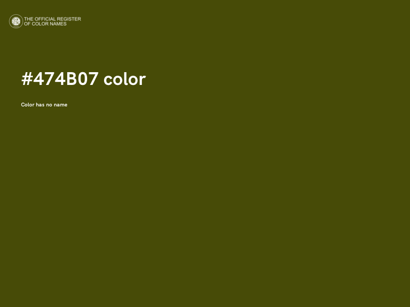 #474B07 color image