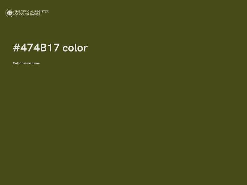 #474B17 color image