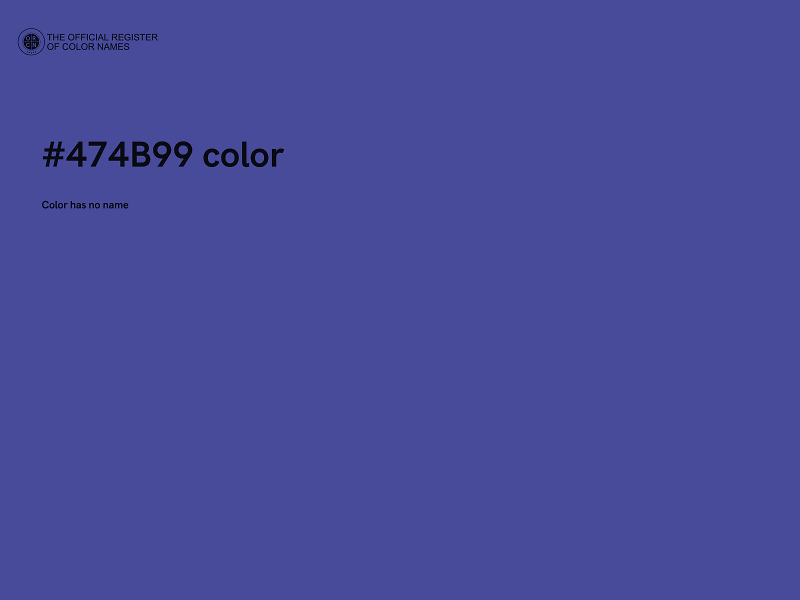 #474B99 color image