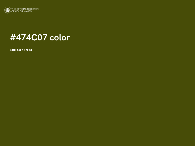 #474C07 color image
