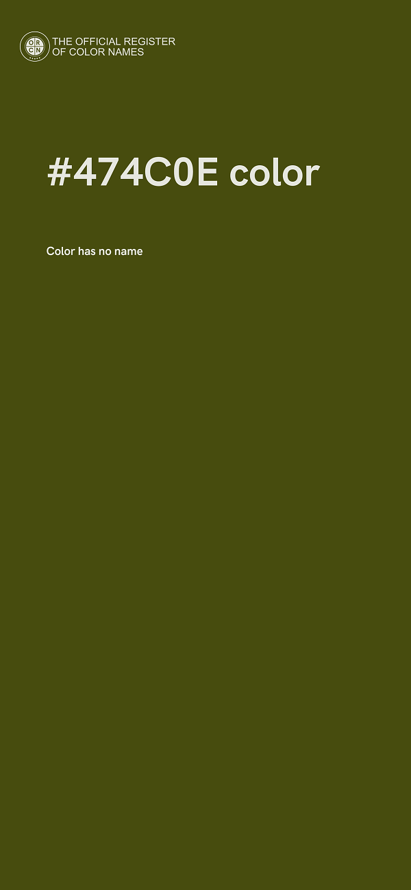#474C0E color image