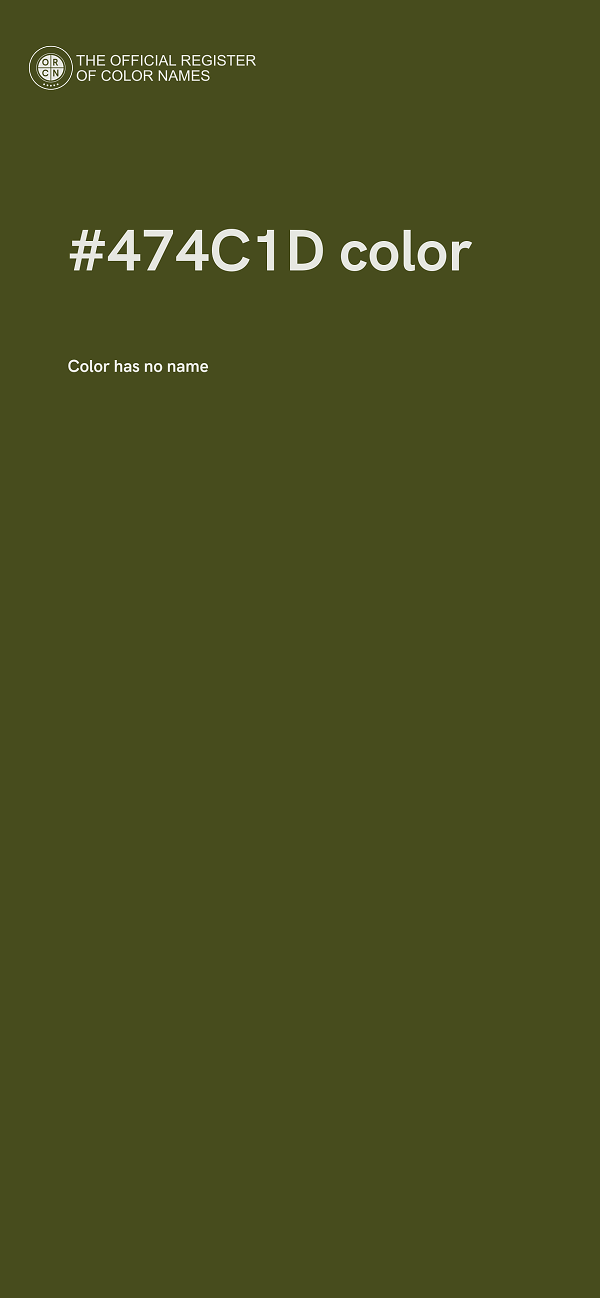 #474C1D color image