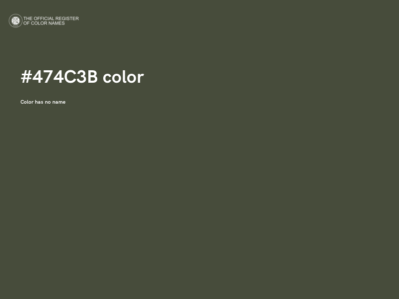 #474C3B color image
