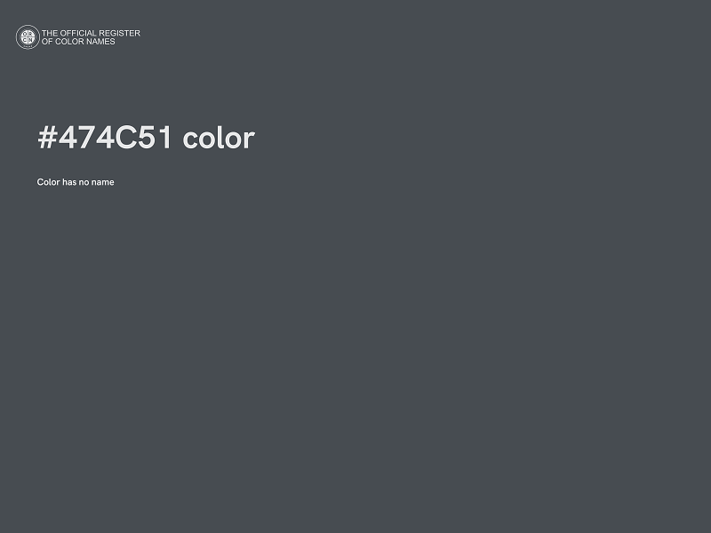 #474C51 color image