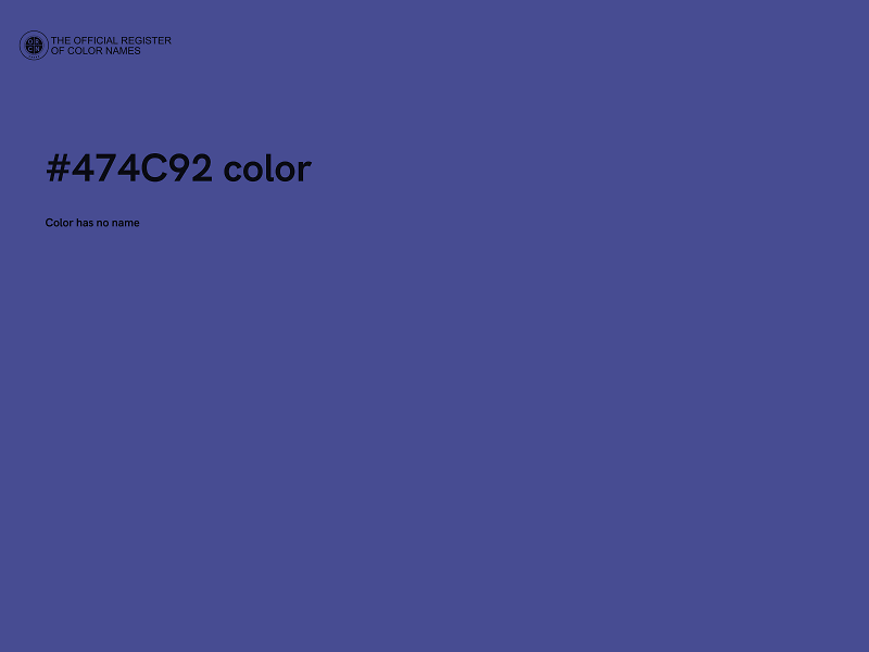 #474C92 color image