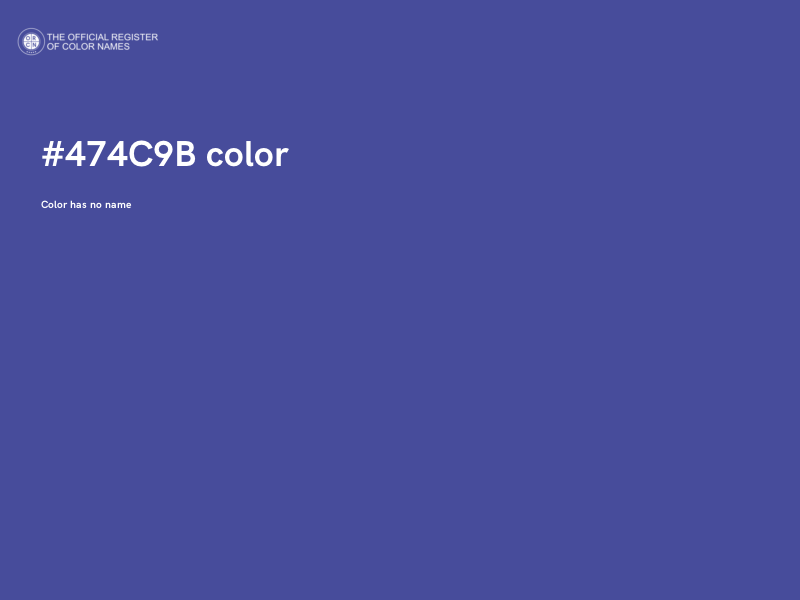 #474C9B color image