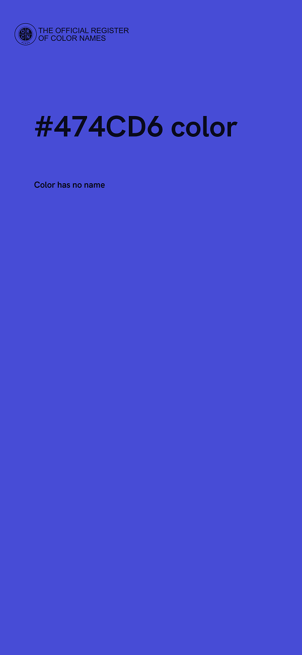 #474CD6 color image