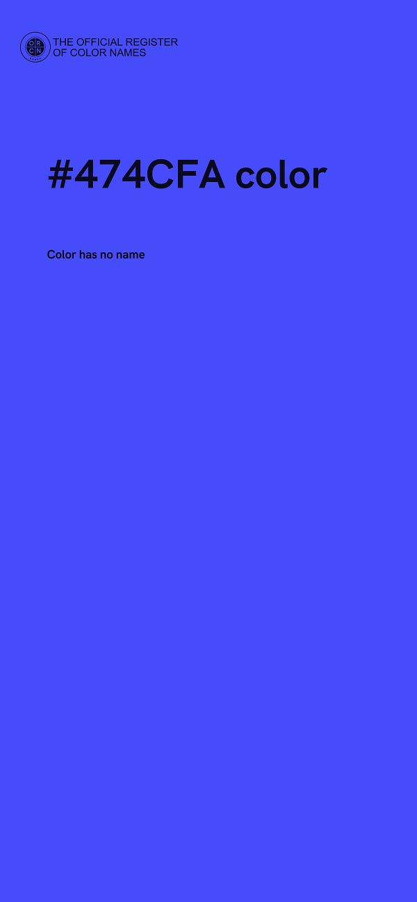 #474CFA color image