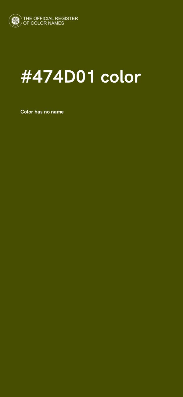 #474D01 color image