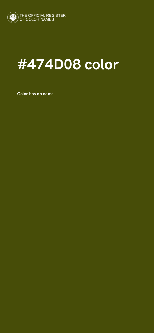 #474D08 color image