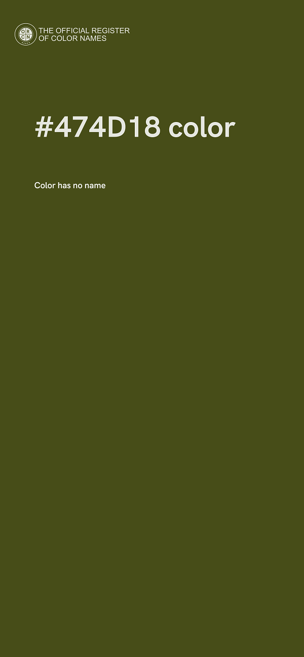 #474D18 color image
