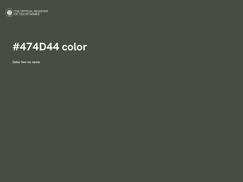 #474D44 color image