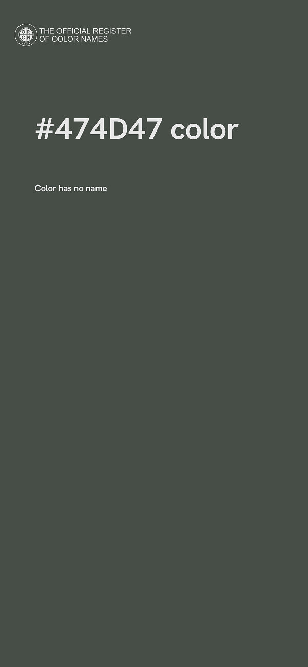#474D47 color image