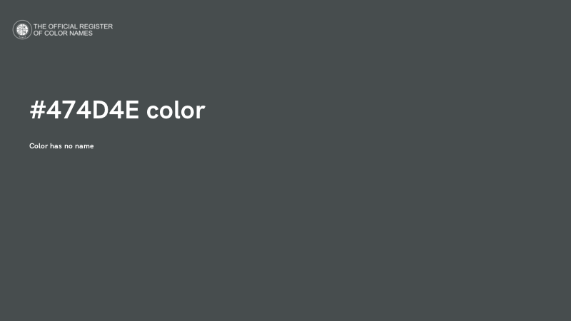 #474D4E color image