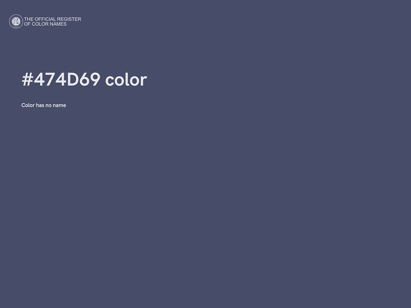 #474D69 color image