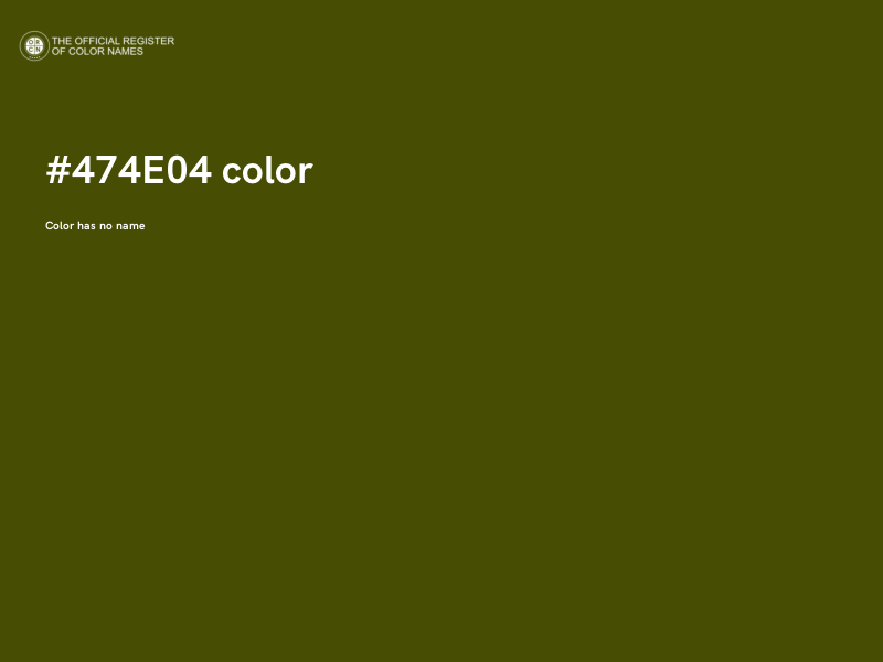 #474E04 color image
