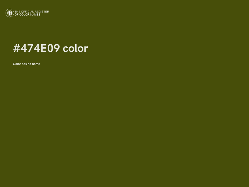 #474E09 color image