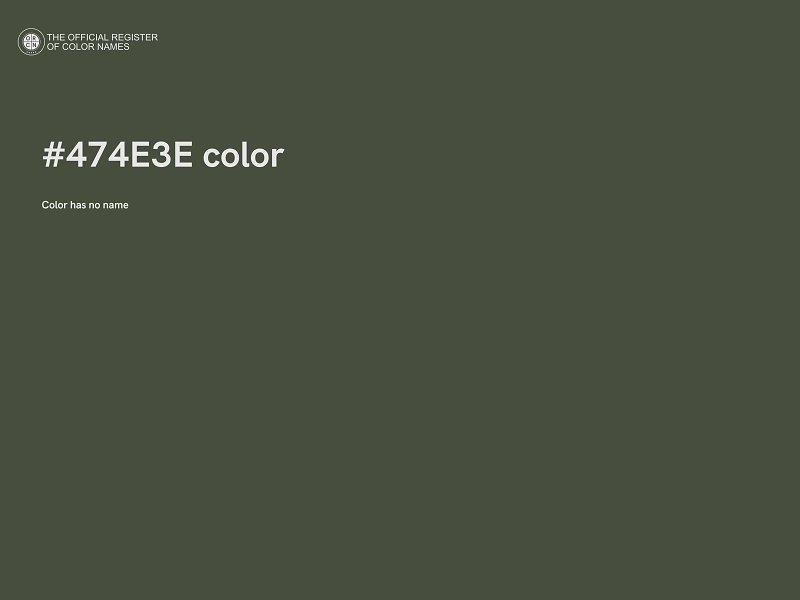 #474E3E color image