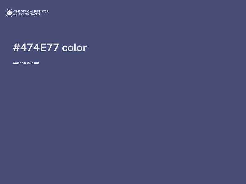 #474E77 color image