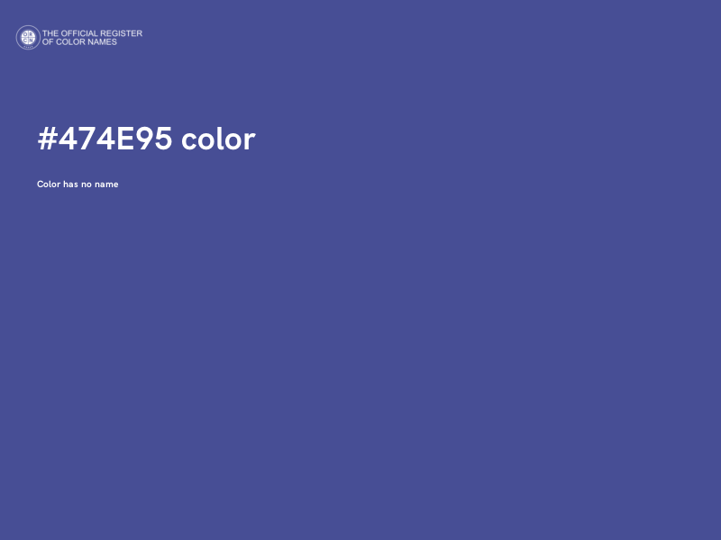 #474E95 color image