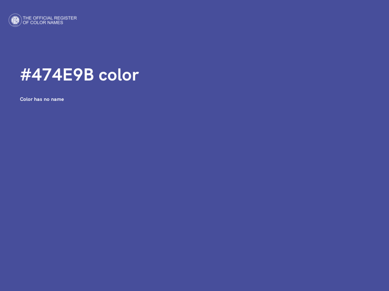 #474E9B color image
