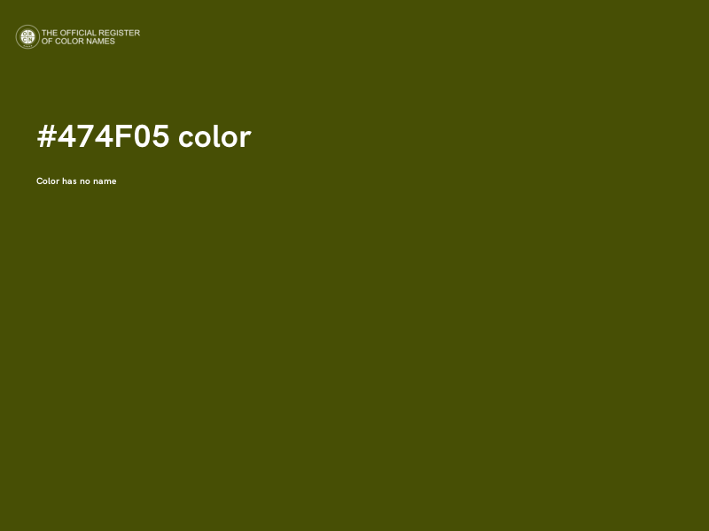 #474F05 color image