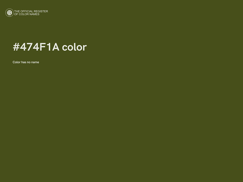 #474F1A color image