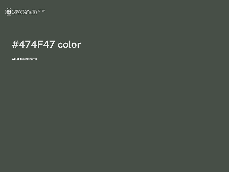 #474F47 color image