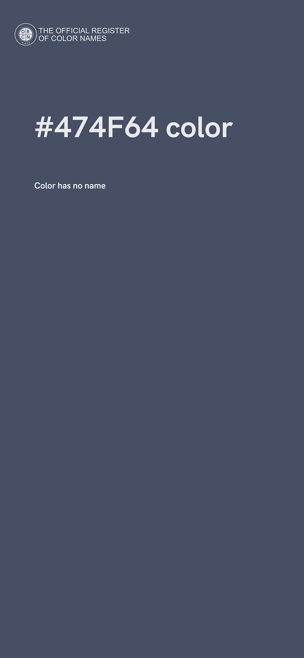 #474F64 color image