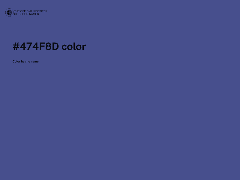 #474F8D color image